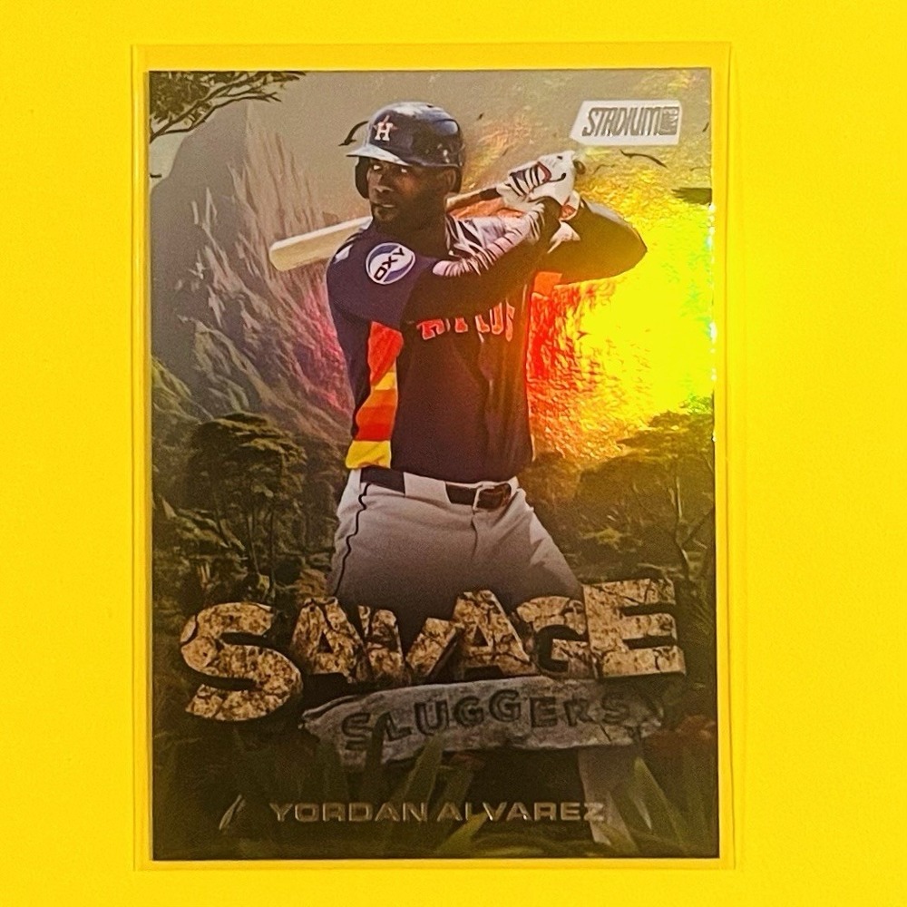 2025 Topps Stadium Club Savage Sluggers Yordan Alvarez SS-25 Astros Insert